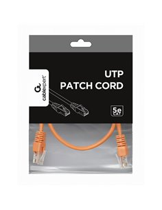 Patch cord Cablexpert PP12-0.5M/O, CAT5e UTP, 0,5m, Portocaliu 2