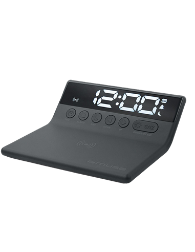 Ceas cu alarmă MUSE M-168 WI, Negru