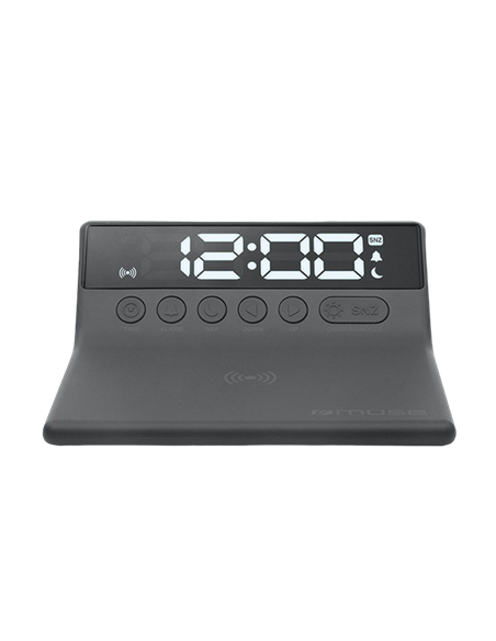 Ceas cu alarmă MUSE M-168 WI, Negru