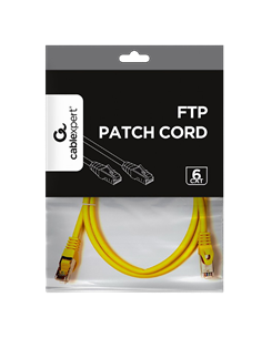 Патч-корд Cablexpert PP6-1M/Y, Cat6 FTP , 1м, Жёлтый 2