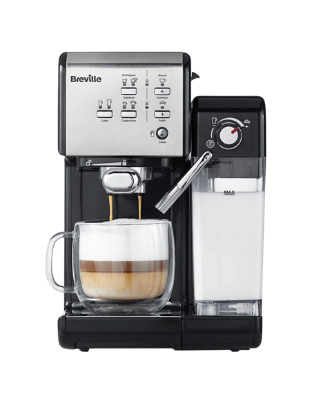 Кофеварка рожковая Breville VCF108X-01, 1050Вт, Серебристый