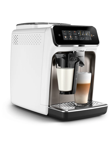 Aparat de cafea Philips EP3343/90, Oțel Inoxidabil / Alb
