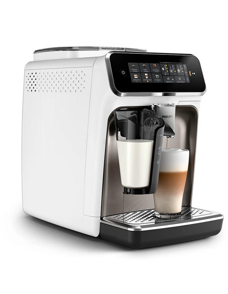 Aparat de cafea Philips EP3343/90, Oțel Inoxidabil / Alb