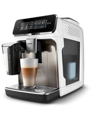 Aparat de cafea Philips EP3343/90, Oțel Inoxidabil / Alb