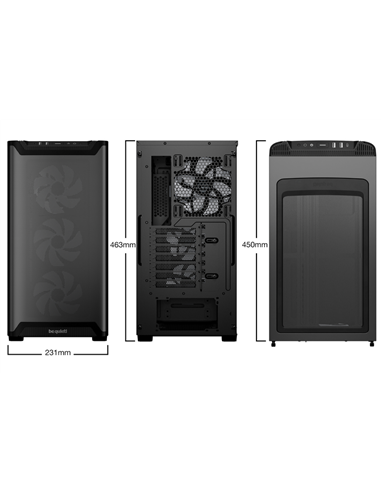 Carcasă PC be quiet! Pure Base 501 LX, Midi-Tower, Fără PSU, Negru