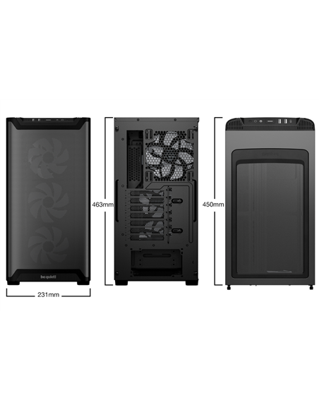 Компьютерный корпус be quiet! Pure Base 501 LX, Midi-Tower, Без блока питания, Чёрный