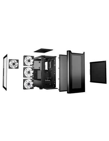 Carcasă PC be quiet! Pure Base 501 LX, Midi-Tower, Fără PSU, Negru