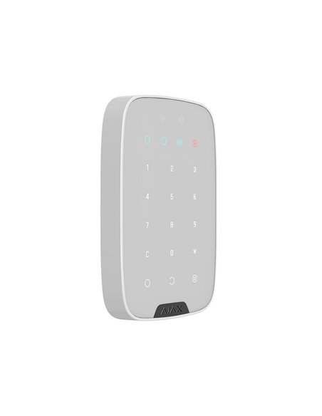 Tastatură tactilă fără fir Ajax KeyPad, Alb