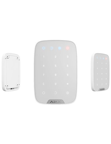 Tastatură tactilă fără fir Ajax KeyPad, Alb