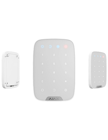 Tastatură tactilă fără fir Ajax KeyPad, Alb
