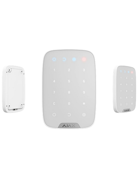 Tastatură tactilă fără fir Ajax KeyPad, Alb