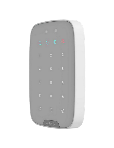 Tastatură tactilă fără fir Ajax KeyPad, Alb