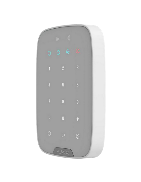 Tastatură tactilă fără fir Ajax KeyPad, Alb