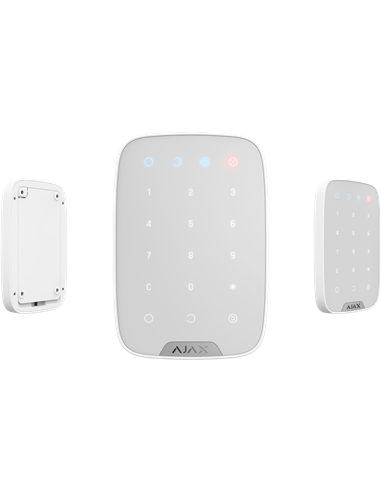 Tastatură tactilă fără fir Ajax KeyPad, Alb