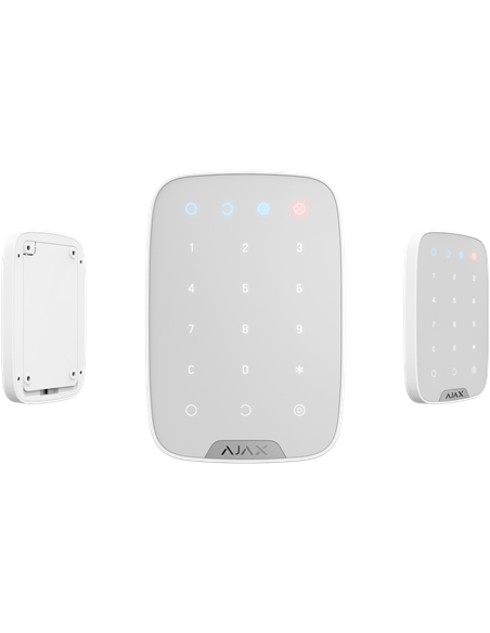 Tastatură tactilă fără fir Ajax KeyPad, Alb