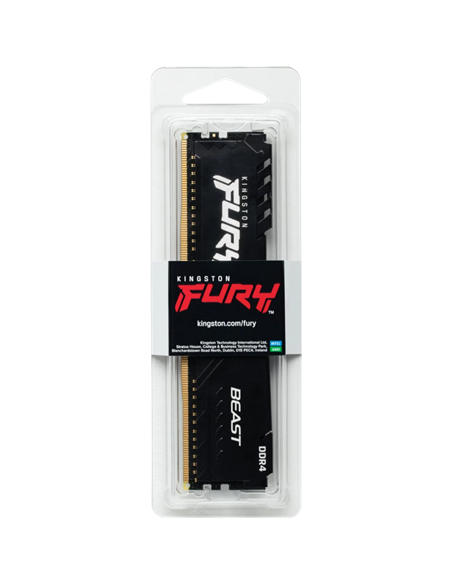 Memorie RAM Kingston FURY Beast, DDR4 SDRAM, 3600 MHz, 16GB, KF436C18BB/16