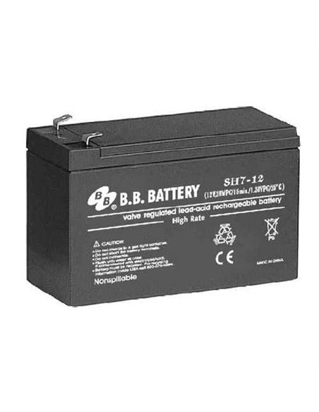 Acumulator UPS B.B. SH7-12, 12V 7