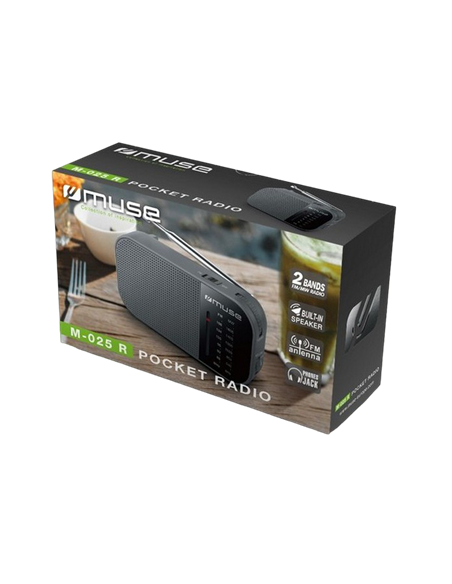 Radio portabil MUSE M-025 R, Negru
