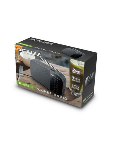 Radio portabil MUSE M-025 R, Negru
