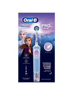 Periuță de dinți electrică Braun Oral-B Vitality PRO Kids Frozen, Albastru deschis 2