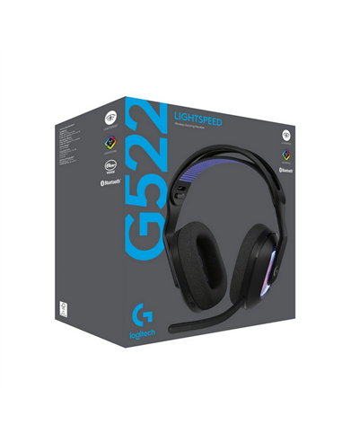 Наушники Logitech G522, Bluetooth/USB, Чёрный