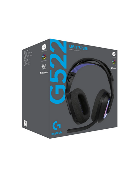Наушники Logitech G522, Bluetooth/USB, Чёрный