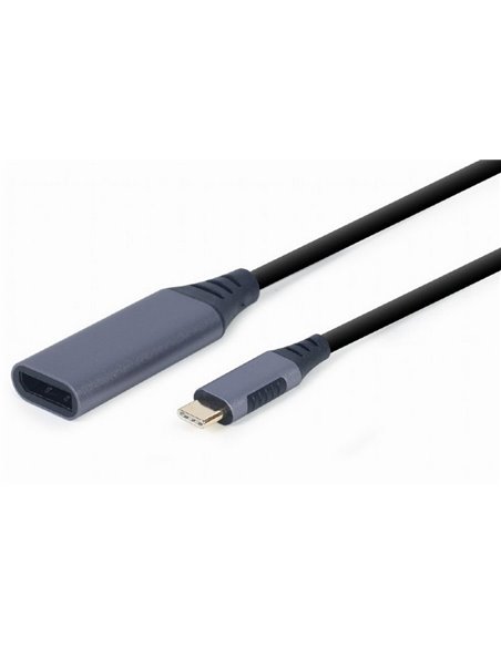 Адаптер USB APC Electronic A-USB3C-DPF-01, USB Type-C - DisplayPort (M), 0,15м, Серый