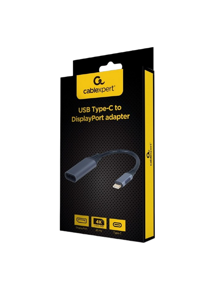 Adaptor USB APC Electronic A-USB3C-DPF-01, USB Type-C - DisplayPort (M), 0,15m, Gri