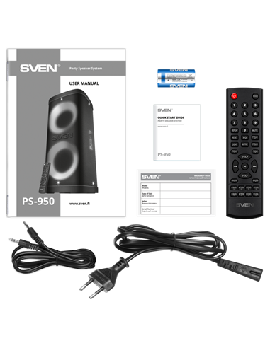Boxă portabilă SVEN PS-950, Negru