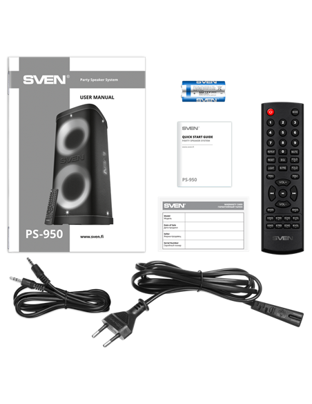 Boxă portabilă SVEN PS-950, Negru