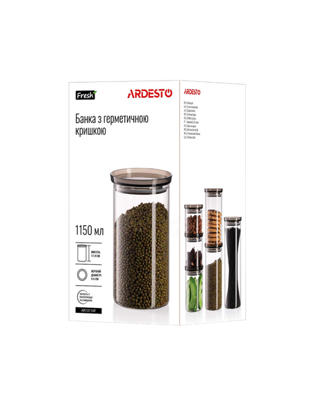 Cutie alimentara Ardesto AR1311SF, 1150 ml, Transparent