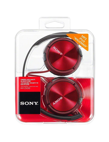 Căști SONY MDR-ZX310AP, Roșu