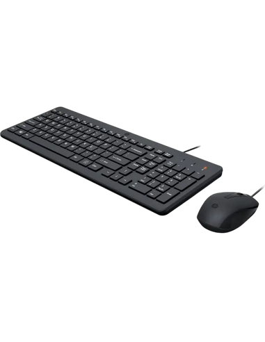 Клавиатура и мышь HP 150, Проводное, Чёрный