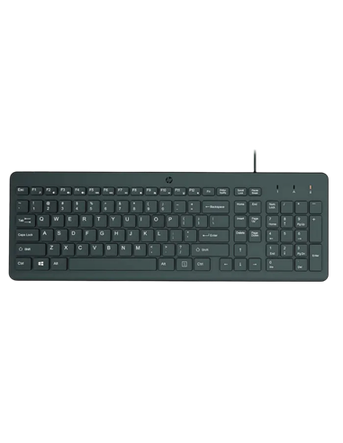 Клавиатура и мышь HP 150, Проводное, Чёрный