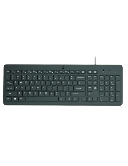 Клавиатура и мышь HP 150, Проводное, Чёрный