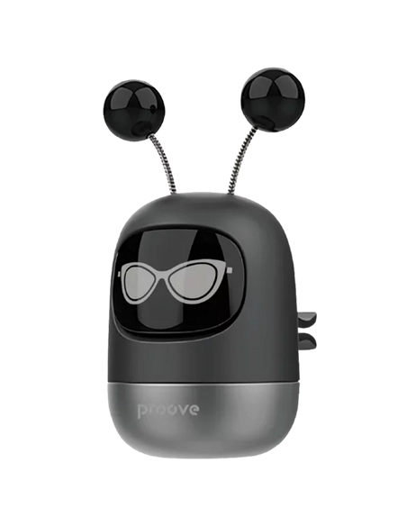 Aromatizator auto Proove Emoji Robot Luna, Negru