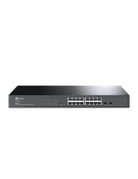 Сетевой коммутатор TP-LINK TL-SG2218, 16x 10/100/1000 Мбит/с, 2x SFP