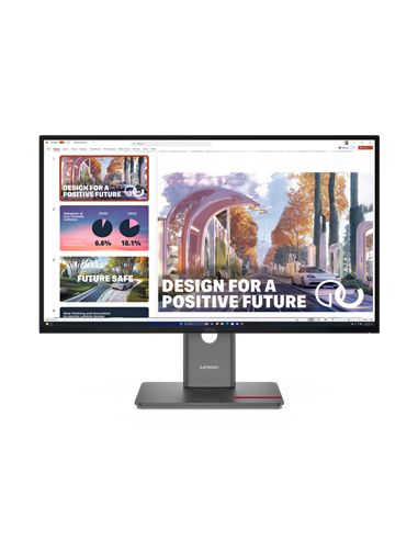 27" Monitor Lenovo ThinkVision P27QD-40, IPS 2560x1440 WQHD, Negru