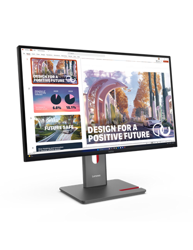 27" Monitor Lenovo ThinkVision P27QD-40, IPS 2560x1440 WQHD, Negru