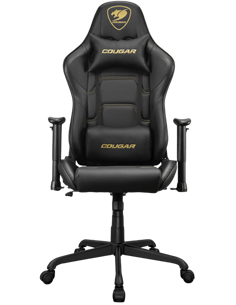 Игровое кресло Cougar ARMOR ELITE, ПВХ Кожа, Черный | Золотистый 2