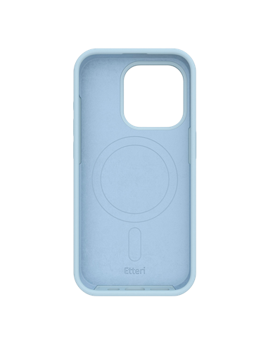 Чехол Etteri Silicone Mag case для iPhone 16 Pro Max, Голубой