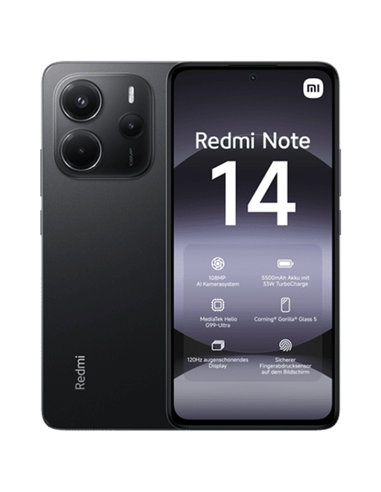 Smartphone Xiaomi Redmi Note 14 4G, 6GB/128GB, Negru