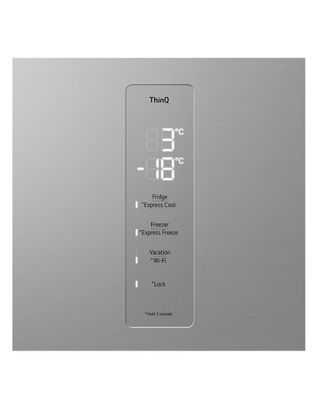 Холодильник LG GBV5250EPY, Нержавеющая сталь