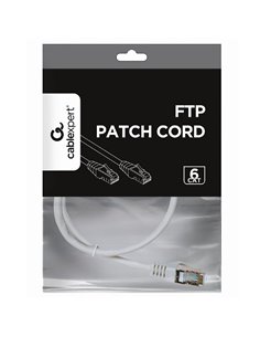 Патч-корд Cablexpert PP6-0.5M/W, Cat6 FTP , 0,5м, Белый 2