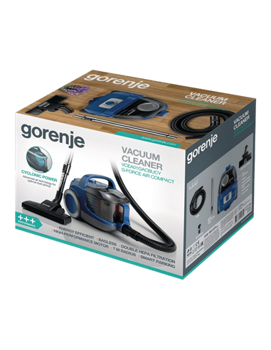 Aspirator Gorenje VCEA01GACBUCY, Albastru | Gri