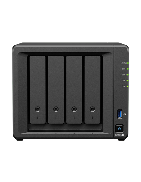 Stocare atașată la rețea SYNOLOGY DS925+, Negru
