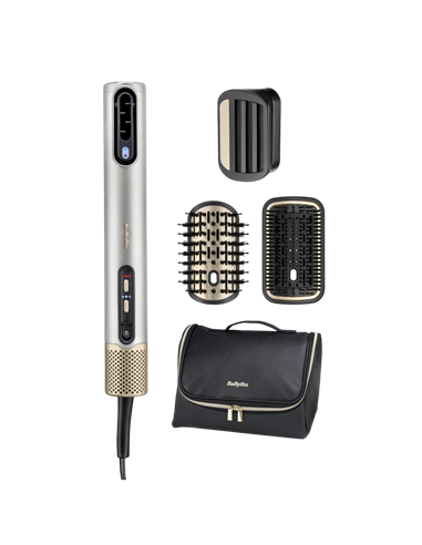 Фен-щётка BaByliss AS6555E, 1600Вт, Серебристый