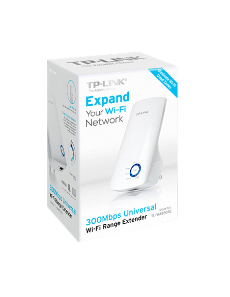 Усилитель Wi‑Fi сигнала TP-LINK TL-WA850RE, 300 Мбит/с, Белый