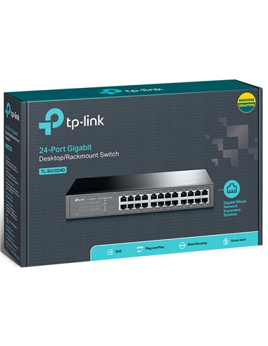 Сетевой коммутатор TP-LINK TL-SG1024D, 24x 10/100/1000 Мбит/с