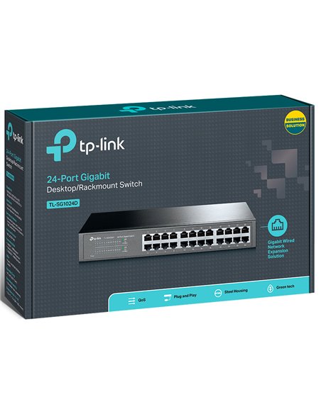 Сетевой коммутатор TP-LINK TL-SG1024D, 24x 10/100/1000 Мбит/с